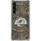 NFL Los Angeles Rams Realtree Xtra Green Camo Galaxy S24 FE Clear Case